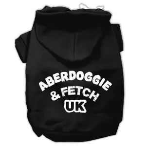 Aberdoggie UK Screenprint Pet Hoodies Black Size XXXL (20)