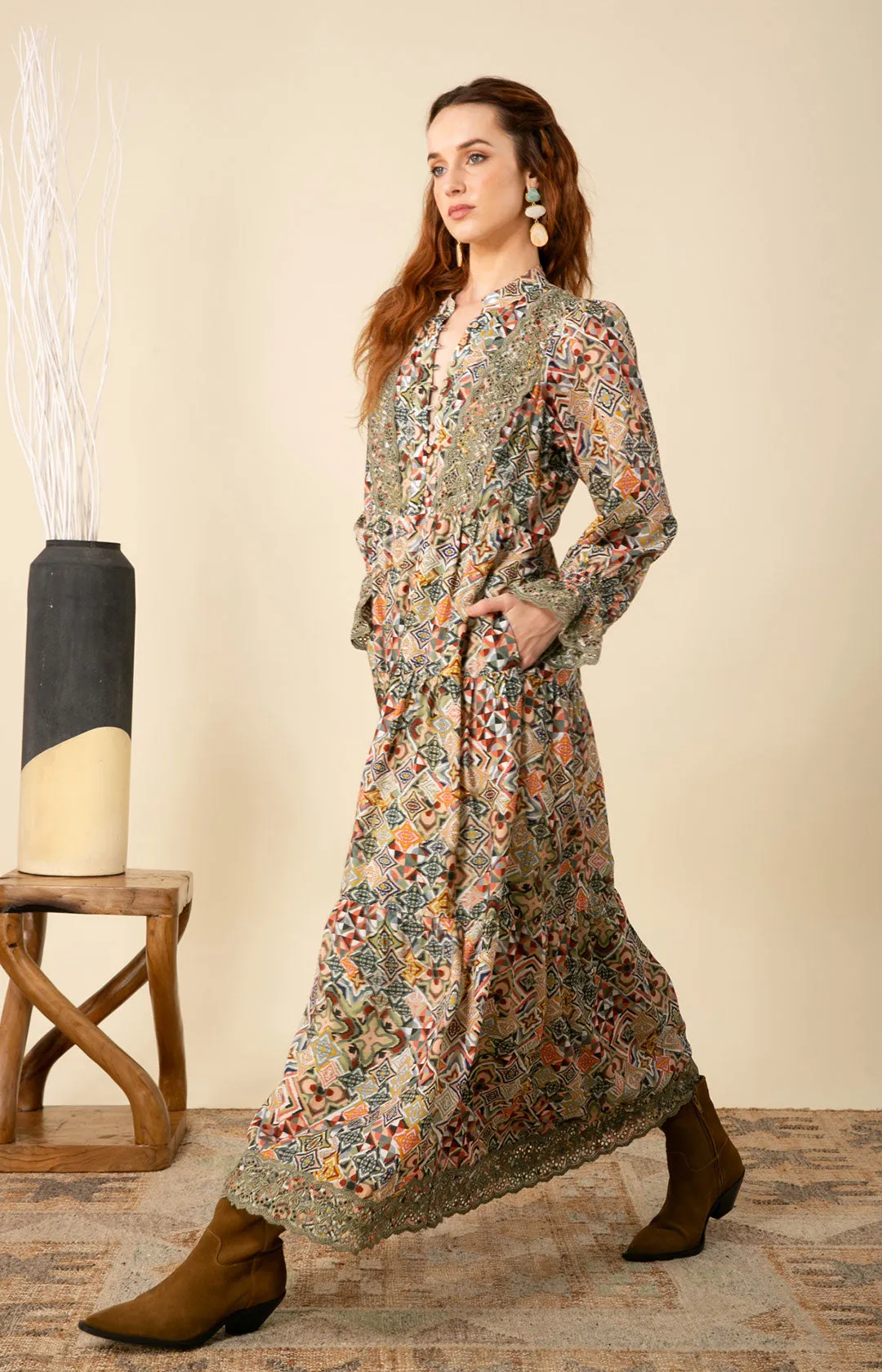 Amari Embroidered Maxi Dress