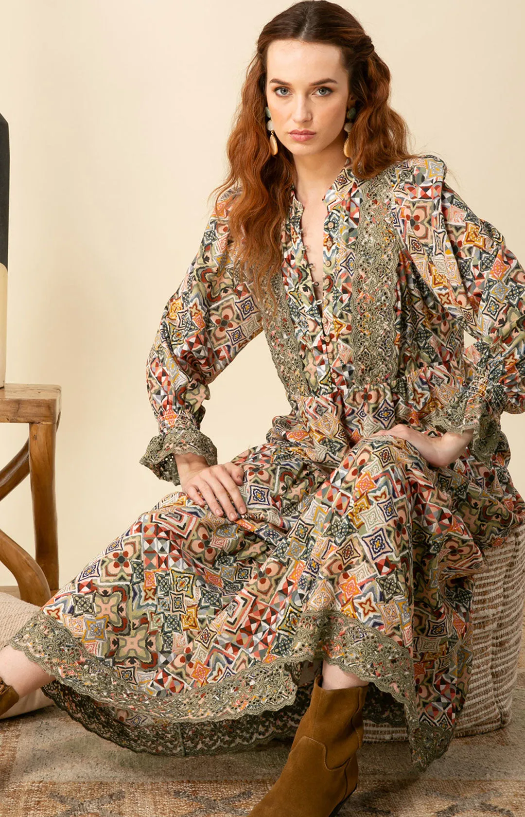 Amari Embroidered Maxi Dress