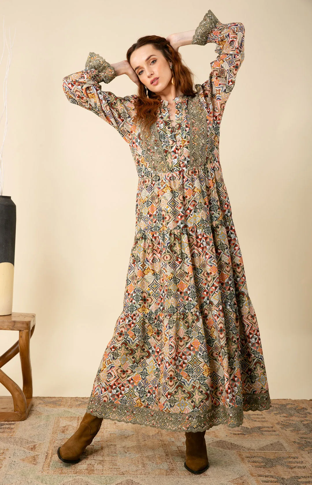 Amari Embroidered Maxi Dress