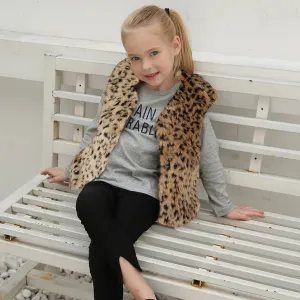 Baby Leopard Faux Fur Waistcoat