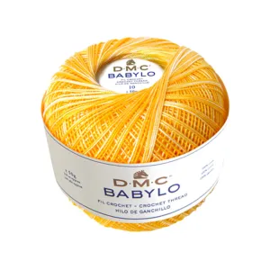 Babylo 5 Crochet Thread 50G, Variegated Yellow