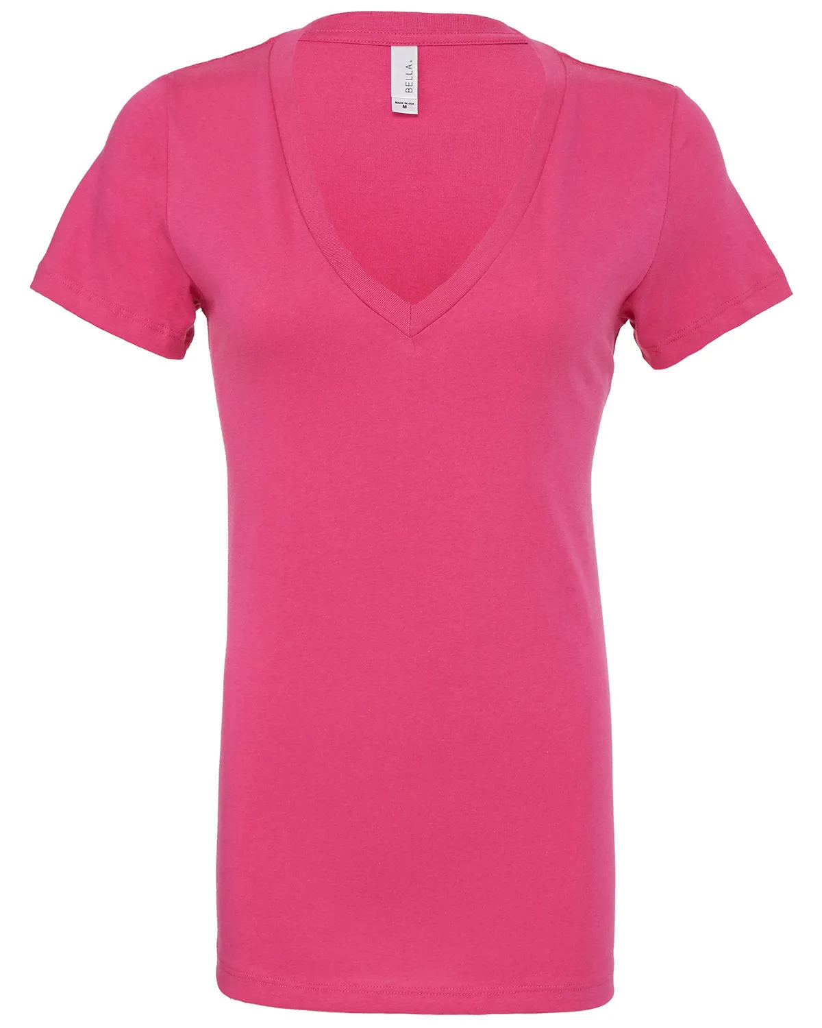 Bella   Canvas Ladies' Jersey Short-Sleeve Deep V-Neck T-Shirt