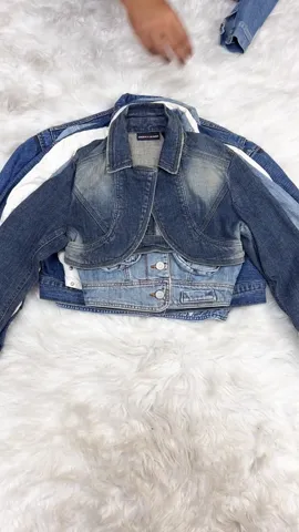 Cyber Y2K Cropped Denim Jackets Ft. Guess Denim Jacket - 7 Pieces ( BC-10-7 )