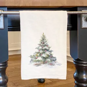 Forest Christmas Tea Towel