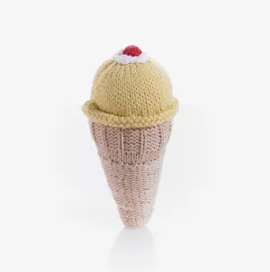 Pebble Ice Cream Rattle – Vanilla