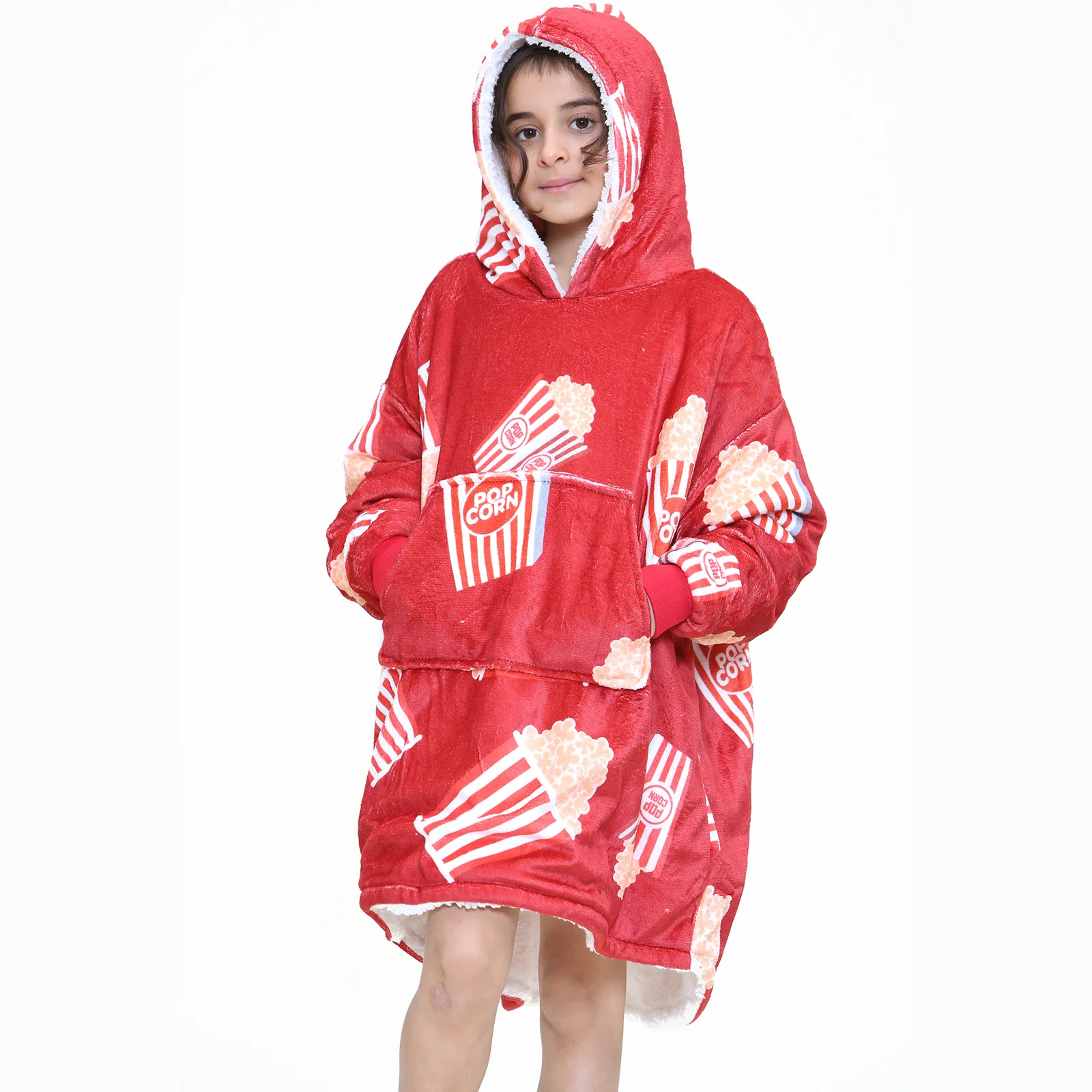 Popcorn Kids Red Hoodie