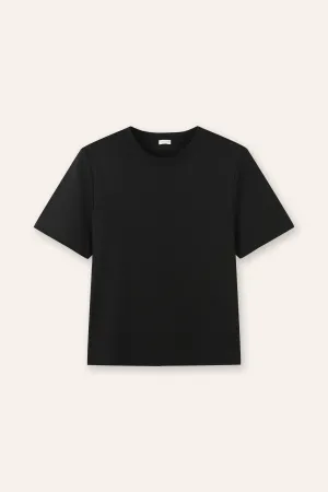 RIS combed cotton tee (Black)