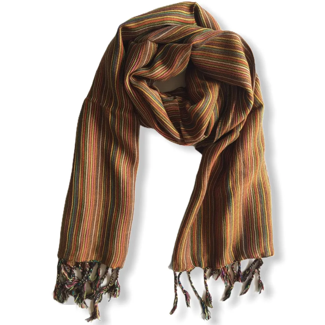 Small Striped Handwoven Scarf - Regals