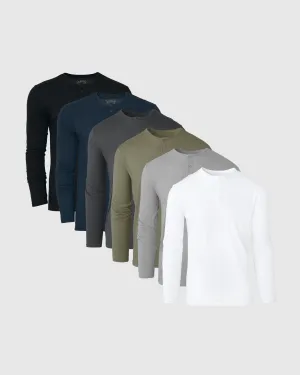 Staple Long Sleeve Henley 6-Pack