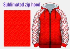 SUBLIMATION HOODIES (100% POLYESTER FLEECE) ADULT UNI-SEX