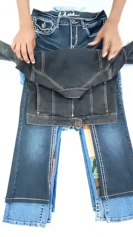 Y2k denim jackets and flare jeans mixed